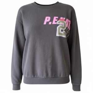 PE‎ NATION Sweatshirt Goal Line Sweater Charcoal Size Medium
